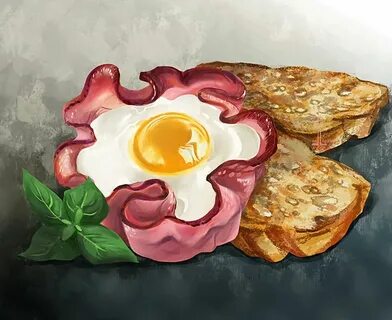 Рисунок яичницы
