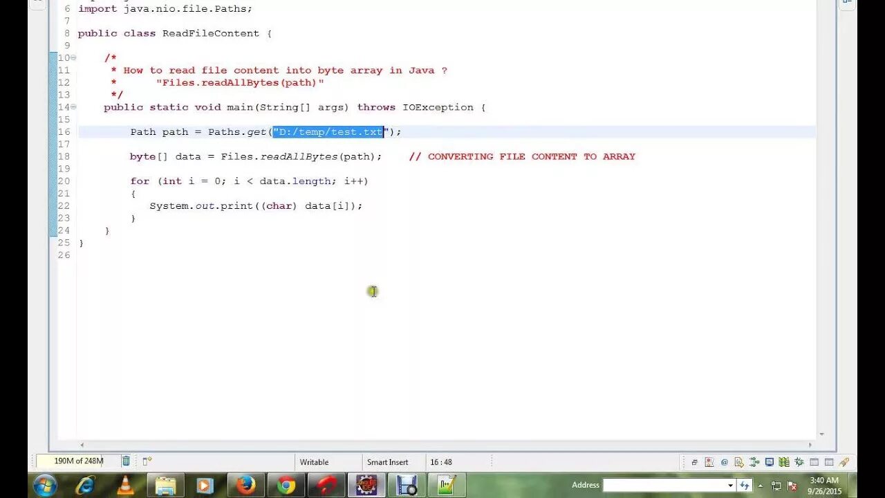 Byte to file. Java bytearray. java nio path. джава ру учителя. file to string java.