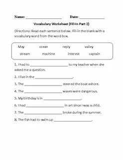 Name vocabulary