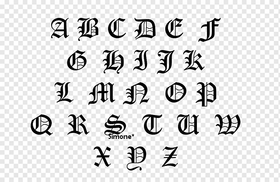 Шрифты eng