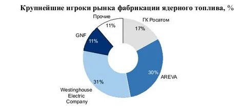 На какой рынок вышел росатом в 2016