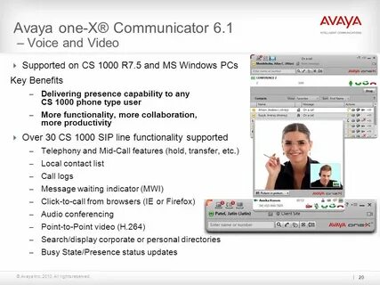 Avaya one x