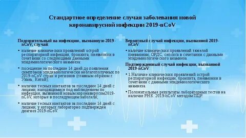 Инфекции 2019 ncov