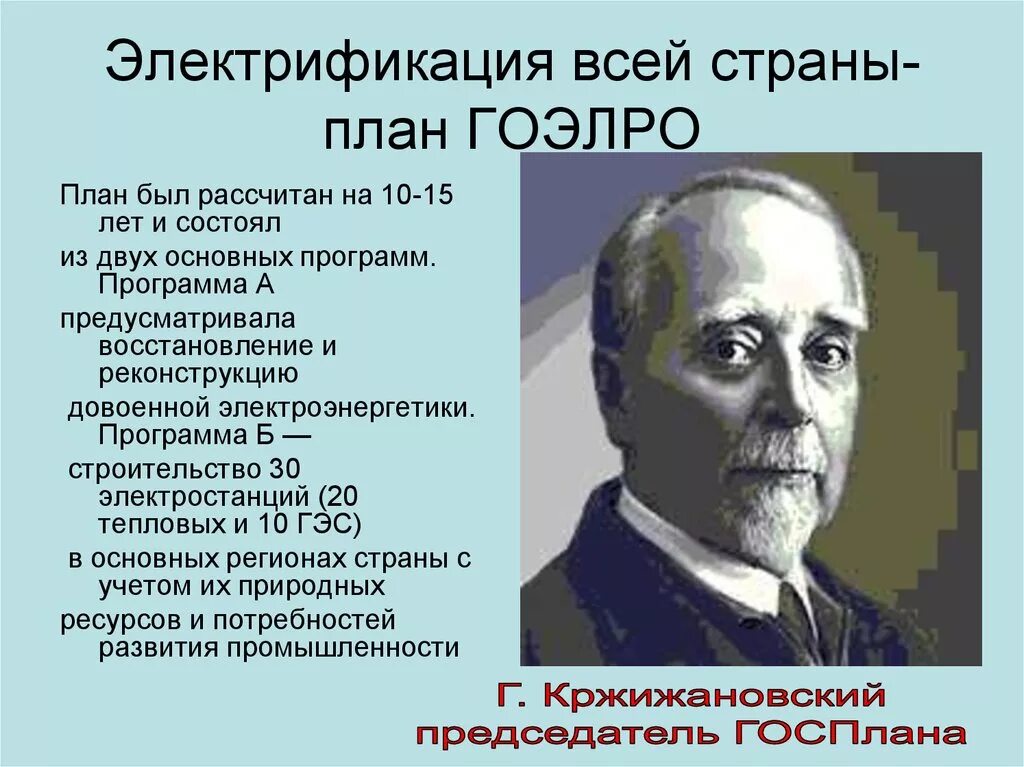 Сообщение о электрификации всей страны в ссср