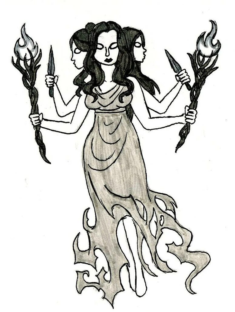 Триединая богиня Геката. Геката Перси Джексон. Геката аватар. Трёхликая богиня Геката.