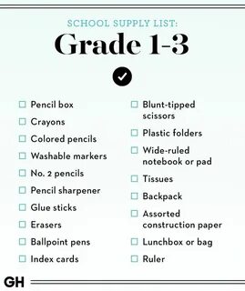 Supply list