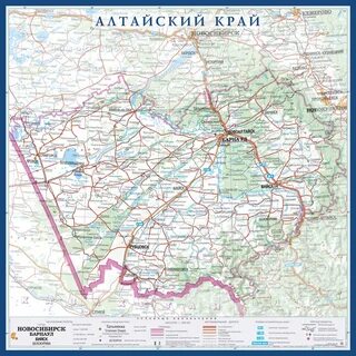 Карта расстояний алтайского края