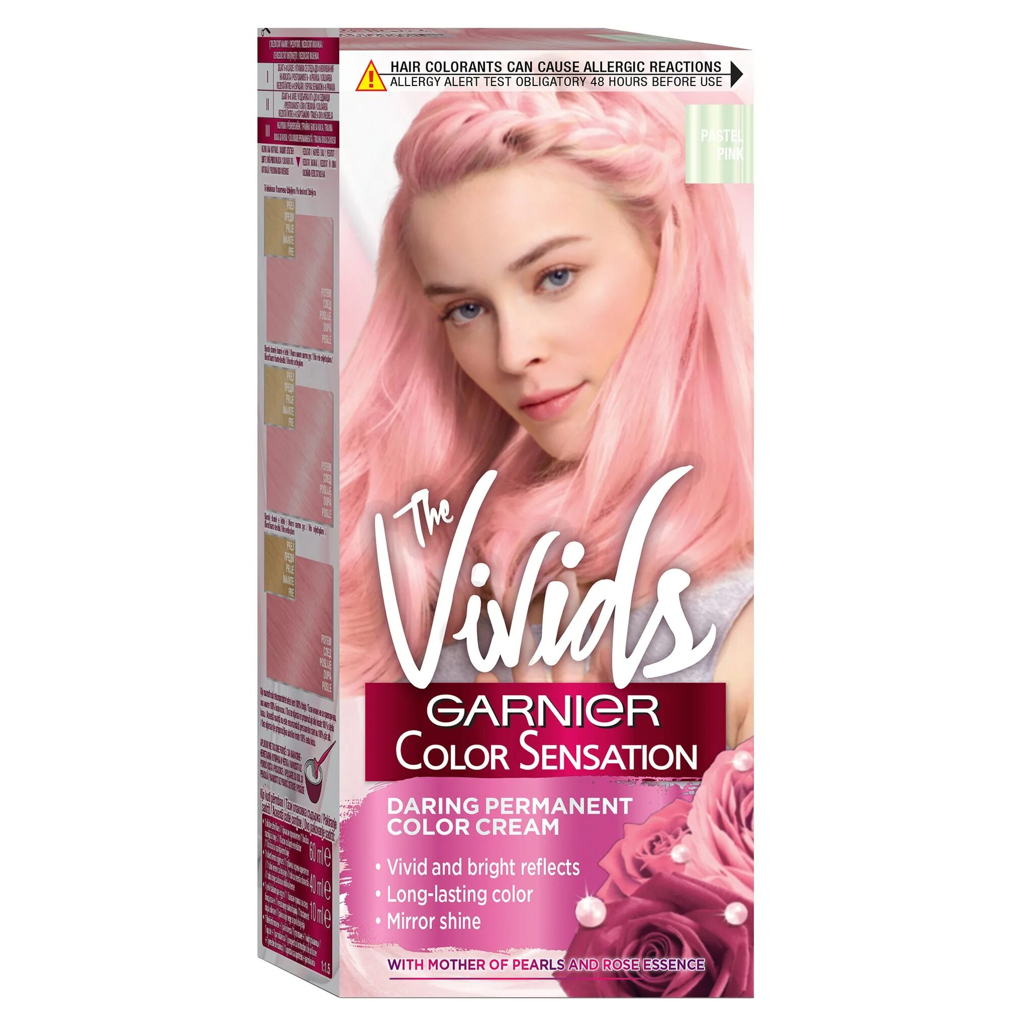 Краска гарньер vivids. Розовый Пинк краска для волос гарньер. Светло розовая краска для волос. Краска для волос розовый цвет.