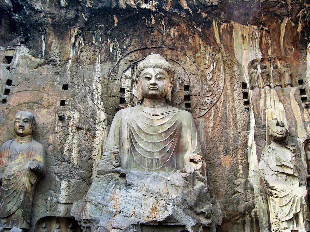 Будда древний Китай. Пещерные храмы Лунмэнь дзен. Буддизм в древнем Китае. Религия древнего Китая.