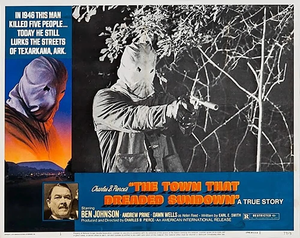 Город который боялся заката 1976. The town that dreaded sundown 1976 постер плакат. the town that dreaded sundown t-shirt. the town that coexists with the devil android.