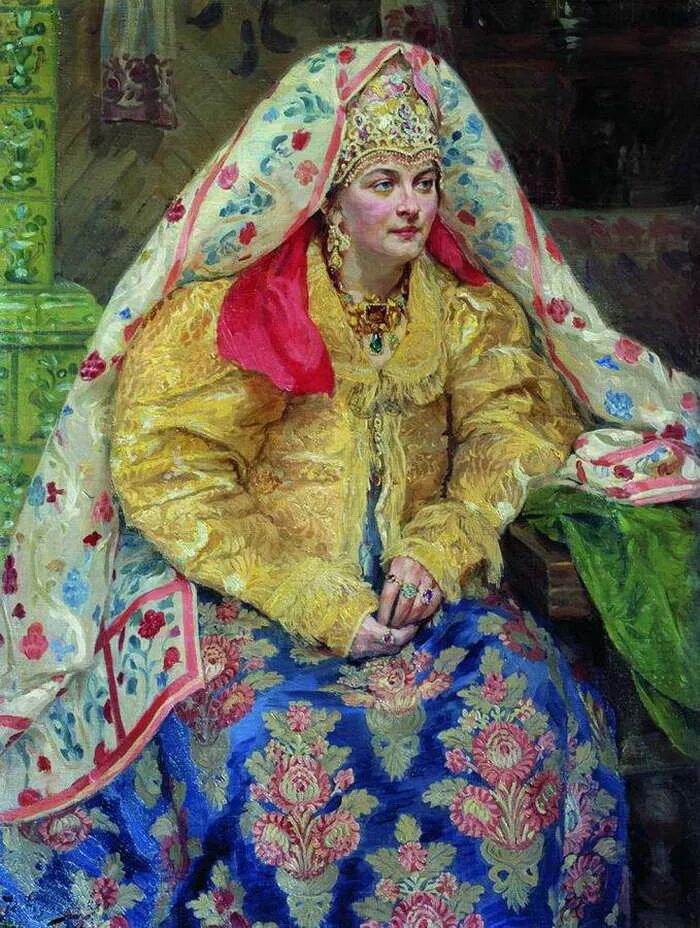 Стоит барыня