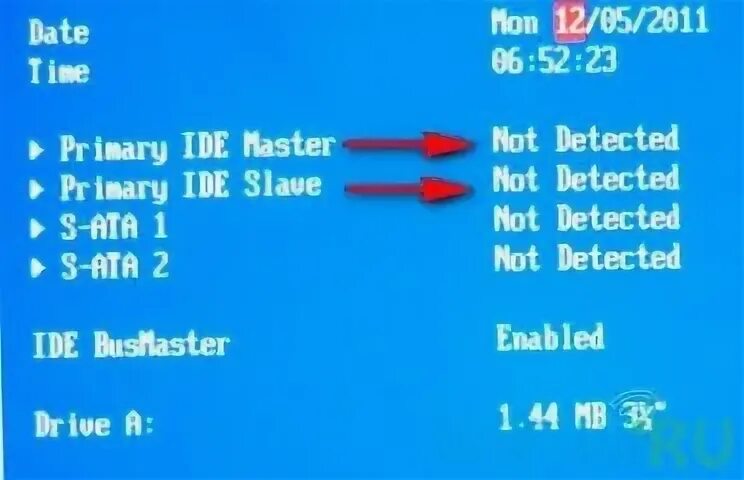 Primary ide master. Primary ide master