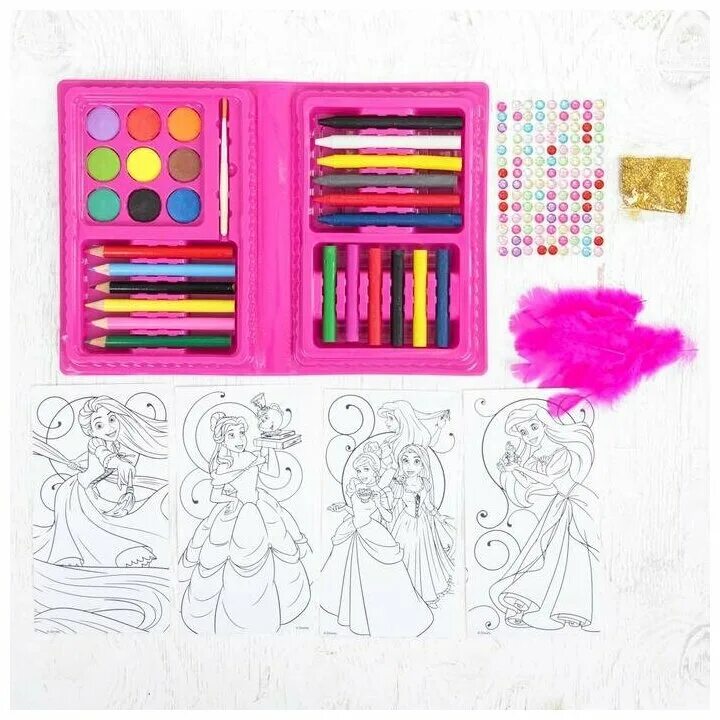 валберис наборы для творчества. детские творческие наборы. валберис наборы для творчества. чемоданчик "набор юного художника" 110 предметов. творческий набор для девочки 7 лет.