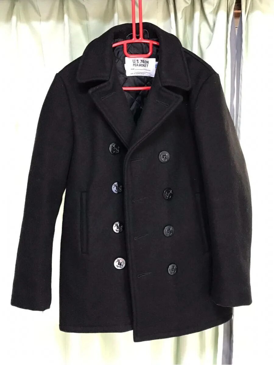 Бушлат шерстяной schott slim fitted pea coat du753. Тёмный синий бушлат. Бушлат schott pea coat 740. Бушлат schott. S.
