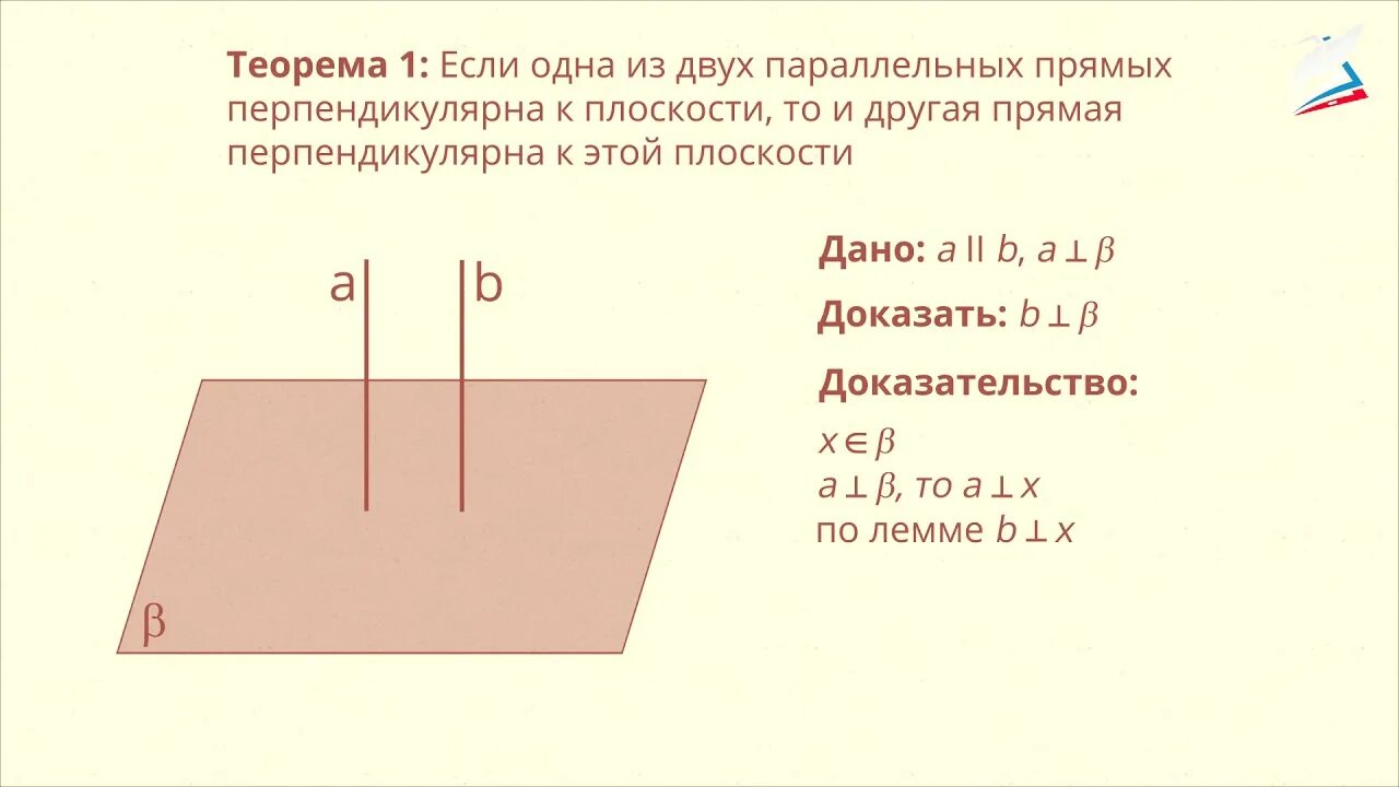 Перпендикулярность двух параллельных прямых к третьей. Перпендикулярность. признак перпендикулярности прямой и плоскости задачи. перпендикулярность плоскостей. доказательство перпендикулярности прямых в пространстве.