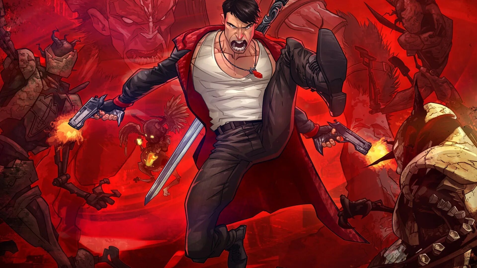 Devil gaming. Патрик браун. патрик браун арт. dante devil may cry. патрик браун ведьмак.