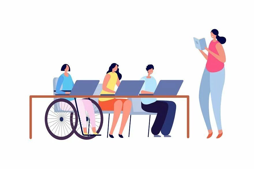 Accessible environment. Графика вектор accessible environment. disability and environment problem. accessible environment, equal opportunities!.