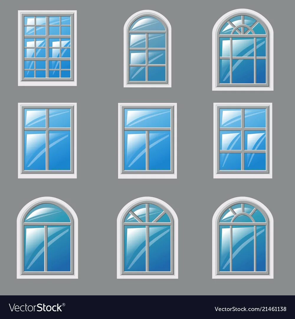 Window elements. Окна разных форм на белом фоне. Окно в разных стилях рисунок. Окна разных форм картинки для детей. Чистое окно иконка.