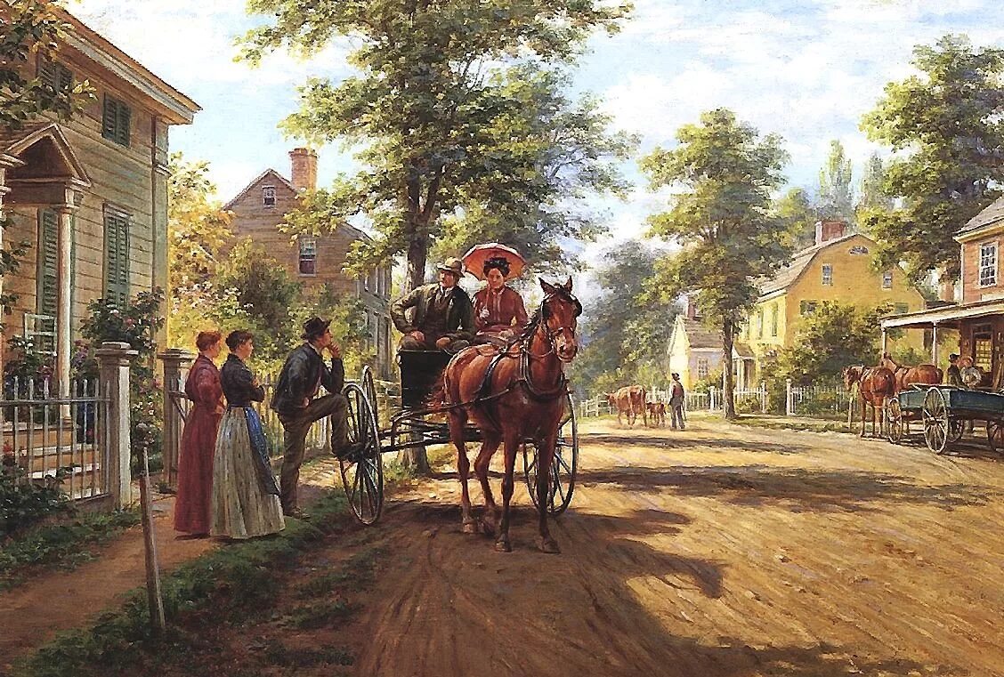 Картины 19 века. Художник Edward Lamson Henry 1841-1919. Американский художник Edward Lamson Henry - Эдвард Генри Ламсон (1841-1919). Edward Lamson Henry картины. Генри Ламсон экипаж.