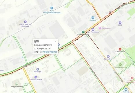 Пробки ульяновск сейчас на карте