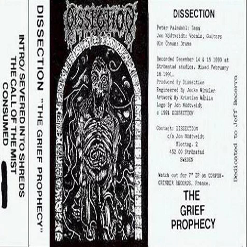 Prophecy перевод. Dissection the Grief Prophecy. Dissection альбомы.