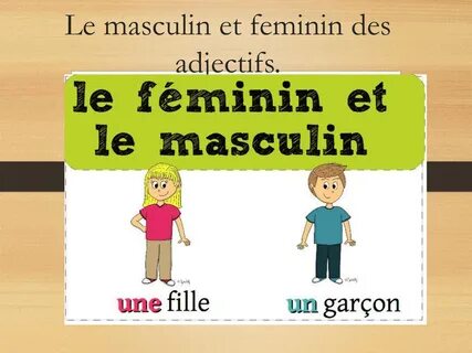 Des adjectifs