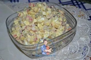 Салат крабовый солеными огурцами можно
