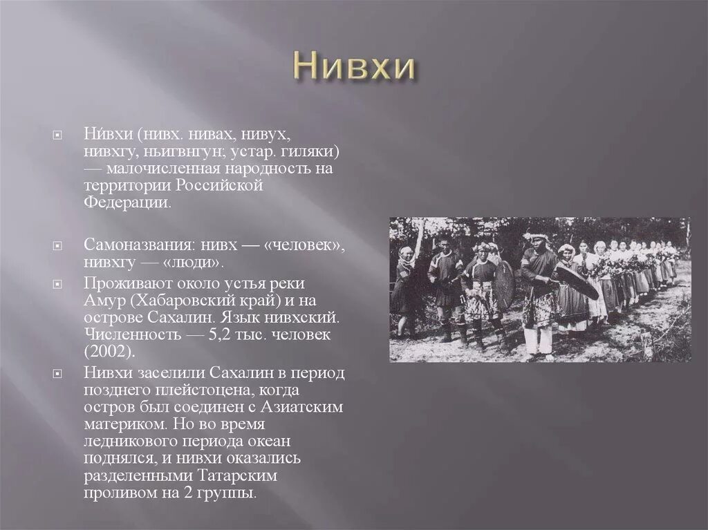 Нивхи сообщение. Нивхи презентация. нивхи народ презентация. интересные факты о народе нивхи. нивхи народ кратко.