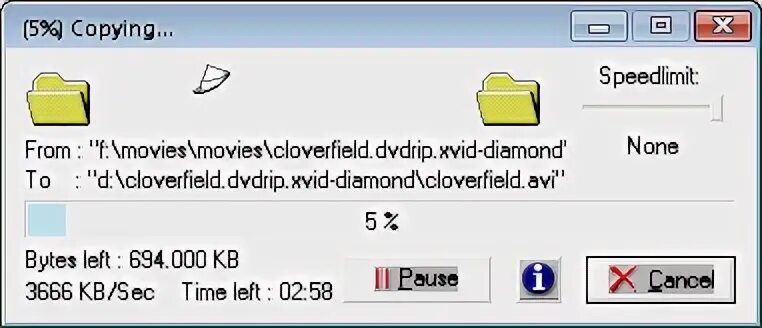 1 copy file failed. 1 copy file failed