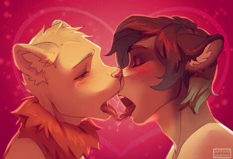 Kissing furries