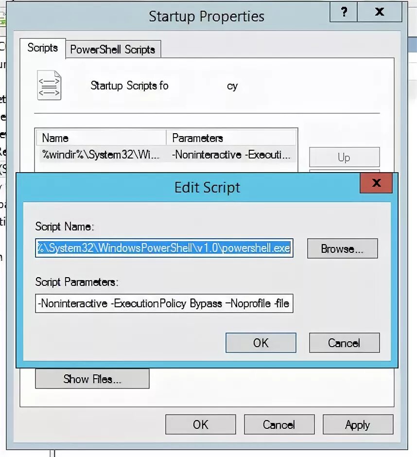 Script parameters. Запуск сценариев POWERSHELL через GPO. Параметры запуска как выбрать монитор. Настройка сценариев автозапуска POWERSHELL через групповые политики.