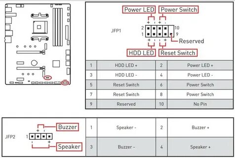 Msi передняя панель подключение