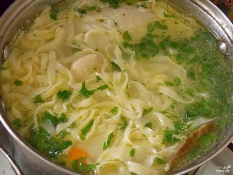 Как приготовить вкусную куриную лапшу
