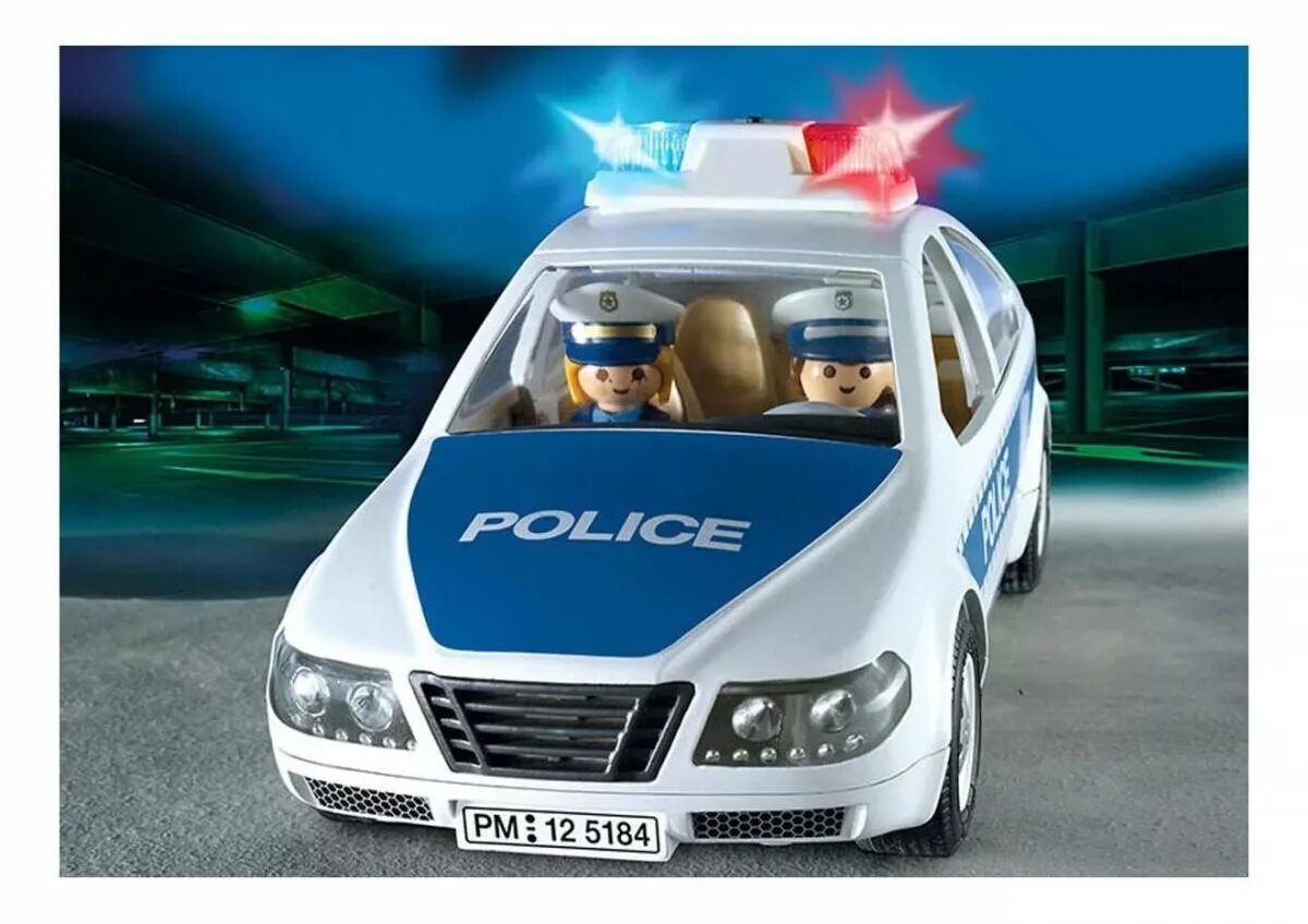 Полицейская машинка картинка. Плеймобиль полиция полиц маш. Playmobil Police 5179. Плеймобил полиция 5184. Полицейская машина с мигалкой.