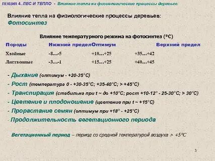 Действие тепла