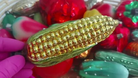 Елочная игрушка кукуруза