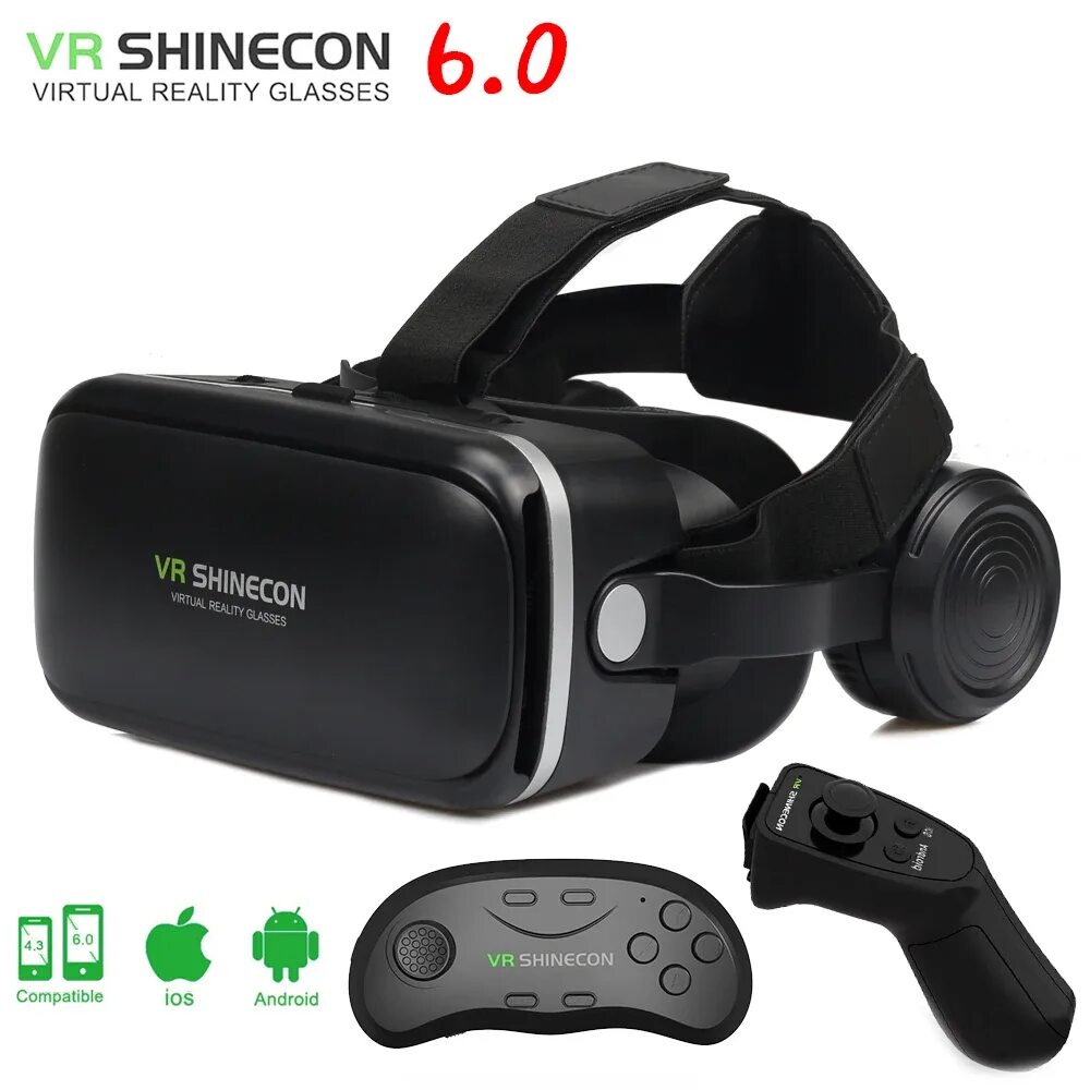 Qr vr очков. VR Shinecon 6.0. VR Shinecon SC-g05c. VR Shinecon 6.0 пульт. VR Shinecon g02.