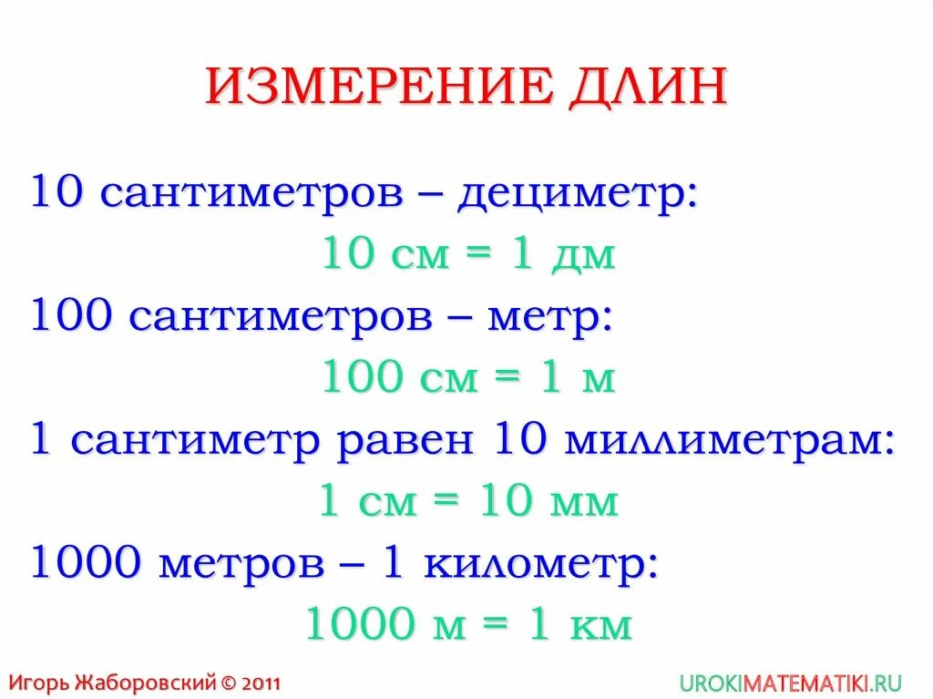 1 метр равен