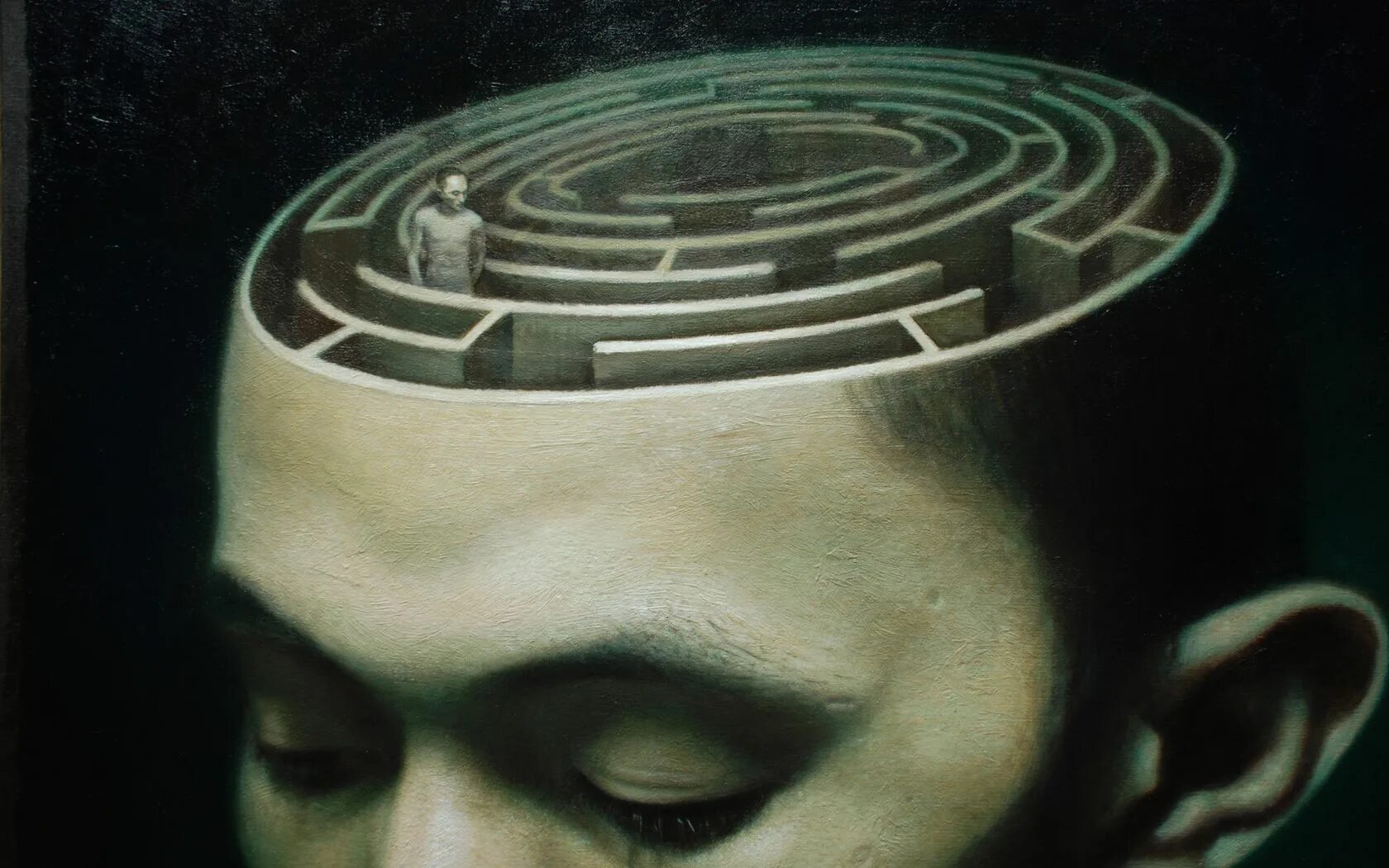 Collective mind. Collective mind. Лабиринт в голове. Мозг интеллект. Психоделика фэнтези.