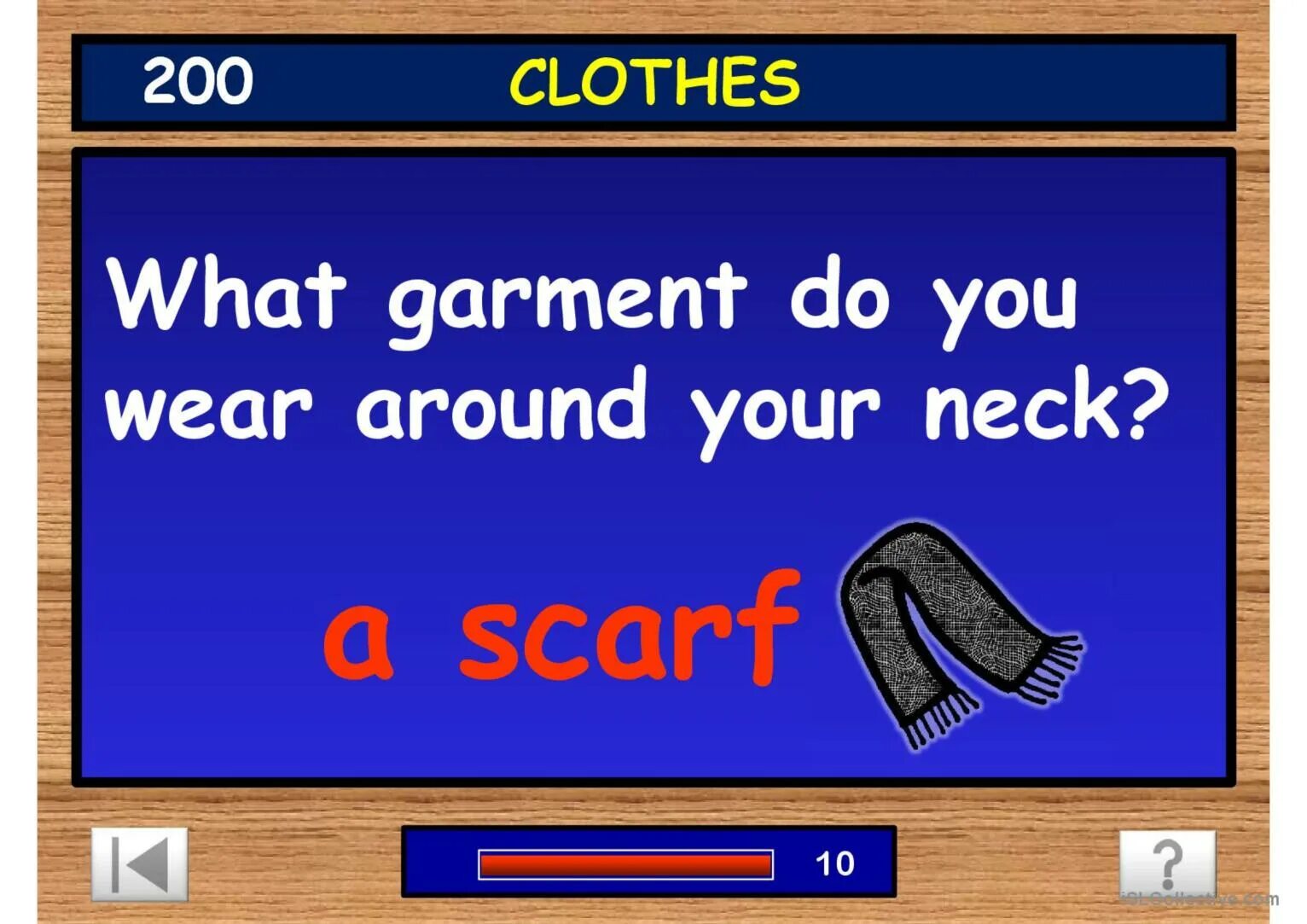 Around your neck