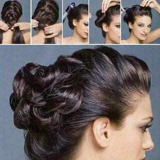 Высокие прически самой