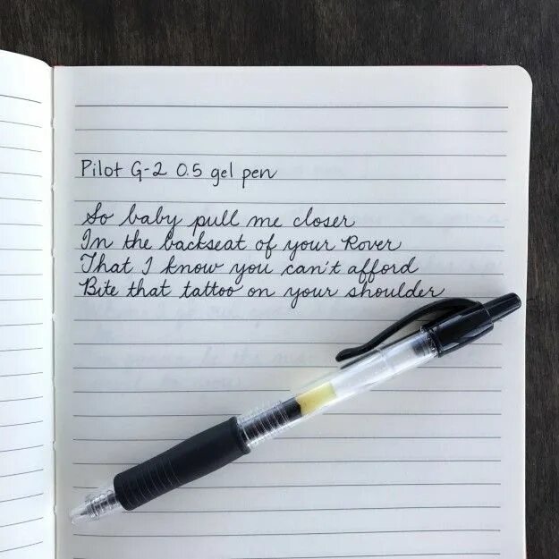 Which pen is yours. Note perfecting pen. pen ads.