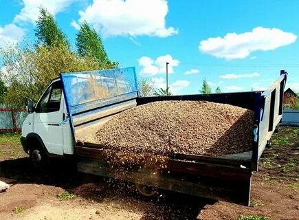 Сколько щебня в газели
