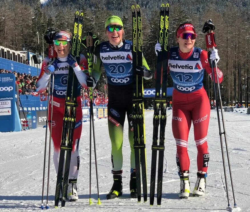 результат лыжной гонки женщины