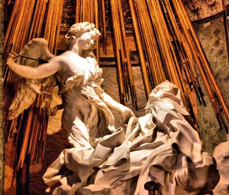 Лоренцо Бернини экстаз Святой Терезы. Лоренцо Бернини скульптура экстаз Святой Терезы.