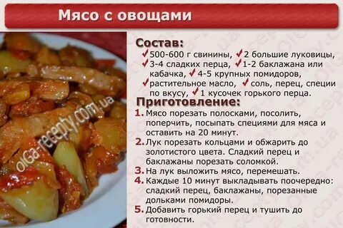 Блюда с мясом свинины простые рецепты
