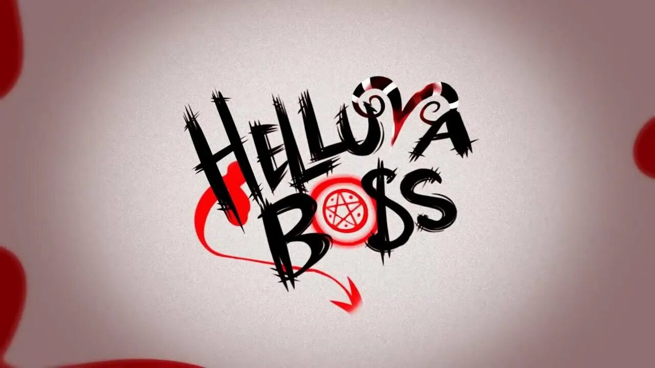 Helluva boss apps. Imp Адский босс. Адский босс логотип. Адский босс Постер. Адский босс надпись.