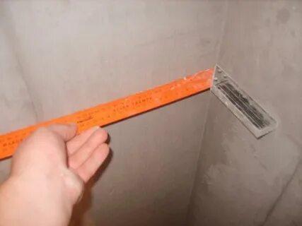 Неровные углы стен