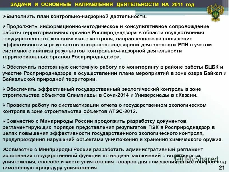 проект контрольно надзорной деятельности