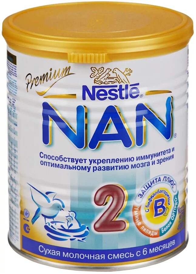 Смесь молочная nan 2 Optipro c 6 месяцев, 400г. Детская смесь nan Optipro 3, 400г. Смесь молочная nan 2 с 6мес 400г. Смесь молочная Nestle nan (Нестле нан) 2 400г.